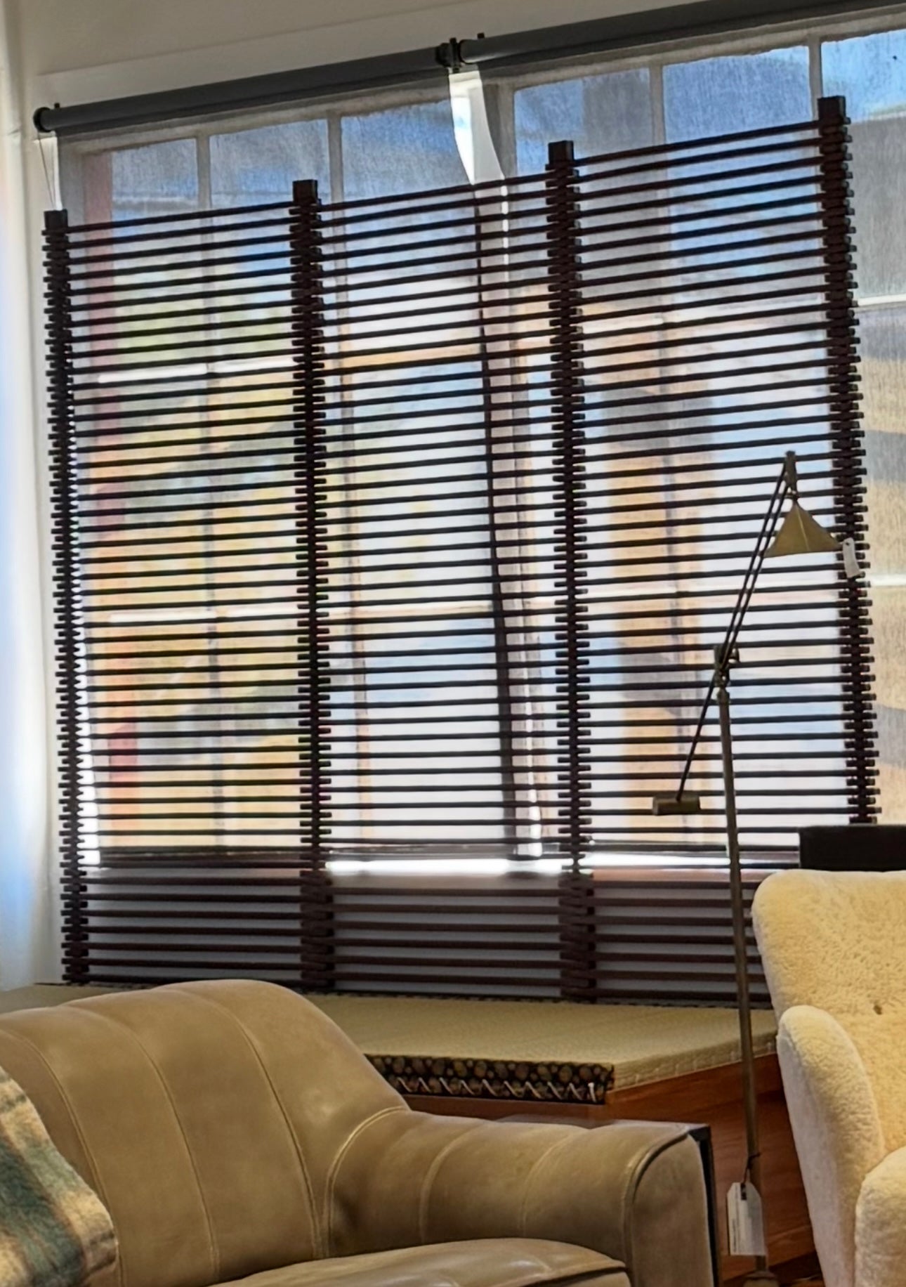 3-panel Frank Lloyd Wright Screen Slatted Hardwood