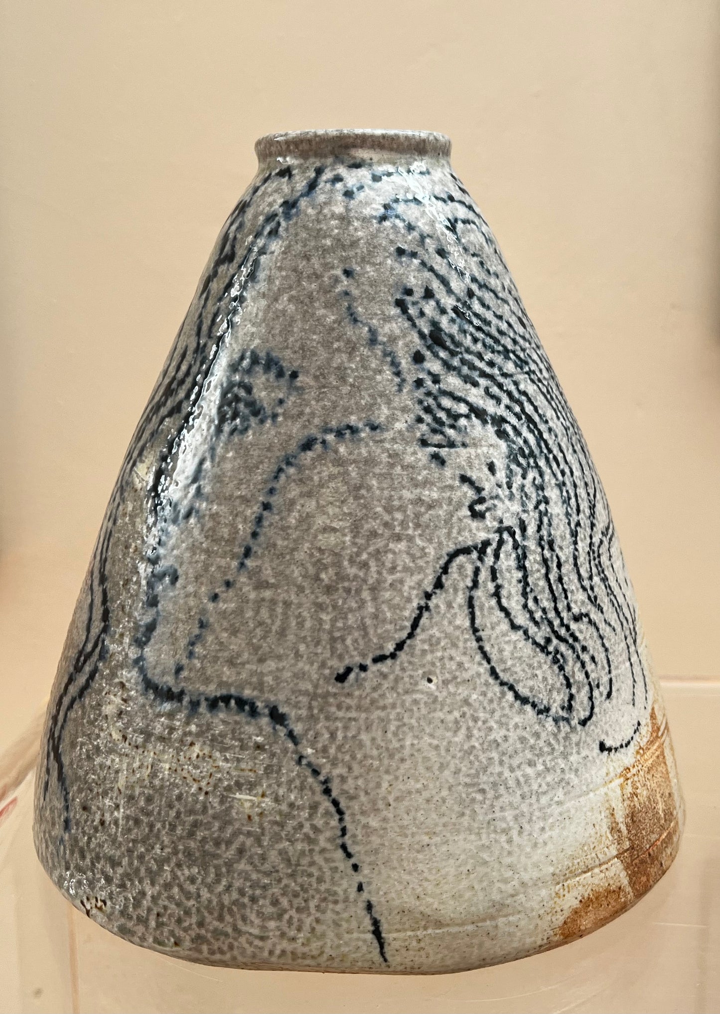 Philip Denst Ceramic Conical Vase