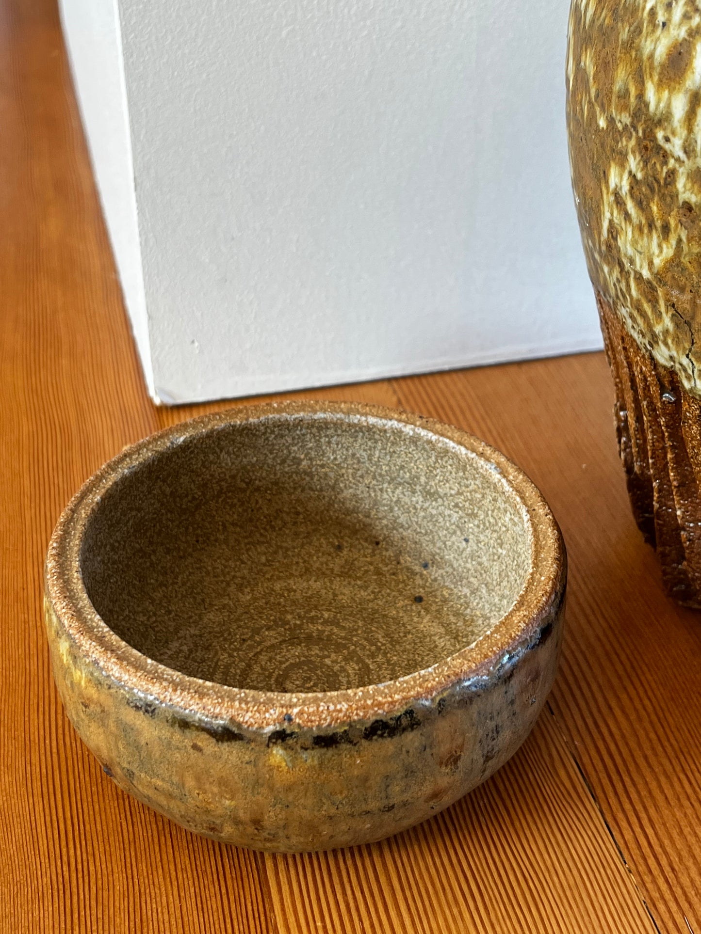 Handmade Stoneware Lidded Urn