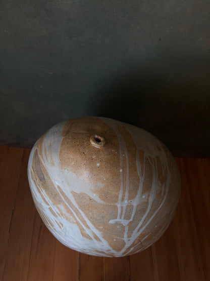 Large Handmade Ovoid Ceramic Vessel