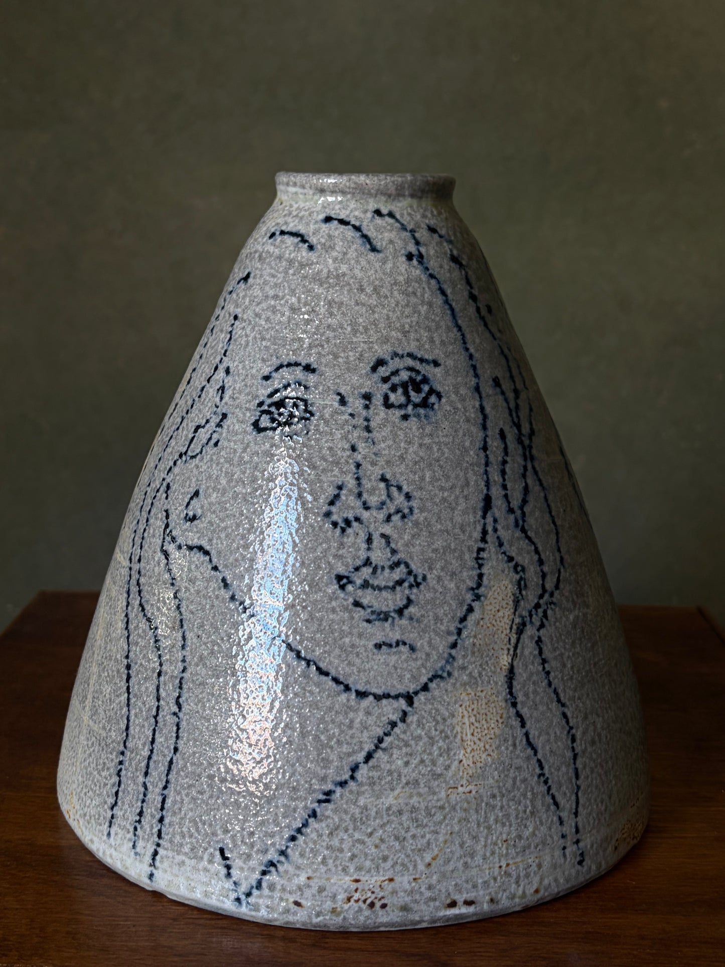 Philip Denst Ceramic Conical Vase