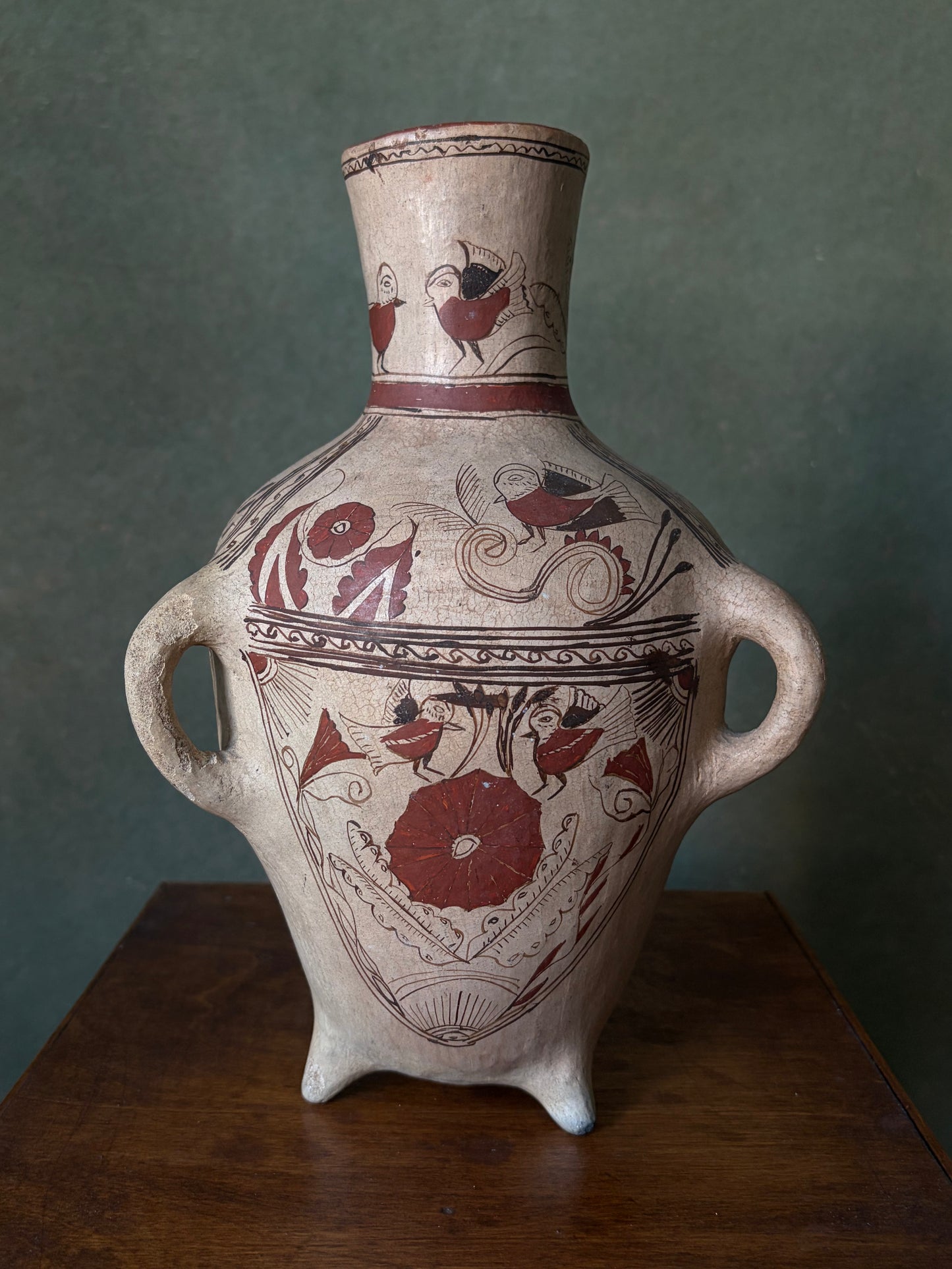 Mid-Century Mexican Ceramic Amphora Vase