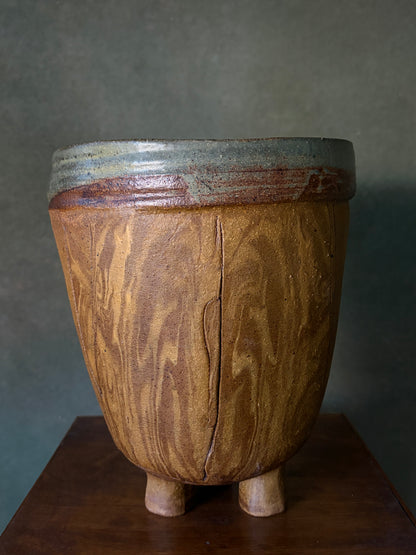 Three Legged Ceramic Vessel