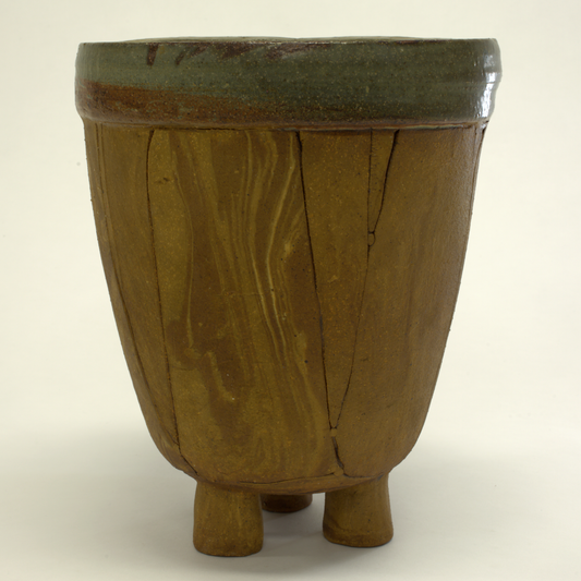 Three Legged Ceramic Vessel