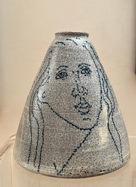 Philip Denst Ceramic Conical Vase